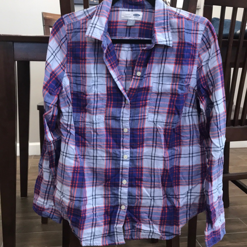 Blue “Flannel” Button-Down - image 1